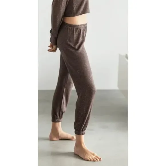 Sunday Citizen Cosset Relaxed Sweatpants Effortless Casual Pants Brown S - Picture 3 of 9